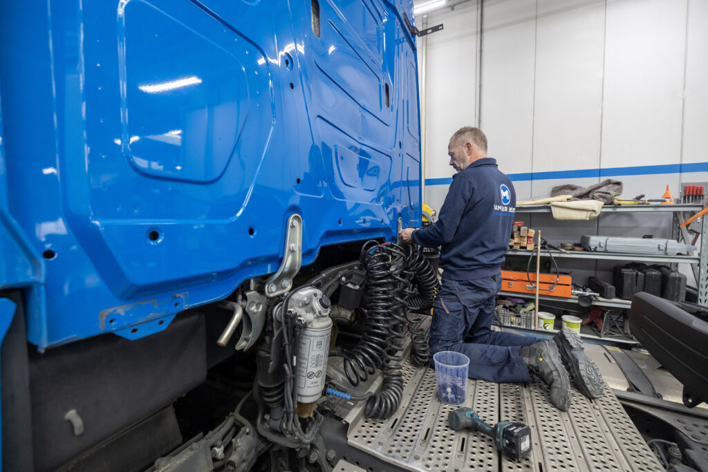 Vrachtwagen voorbereiding