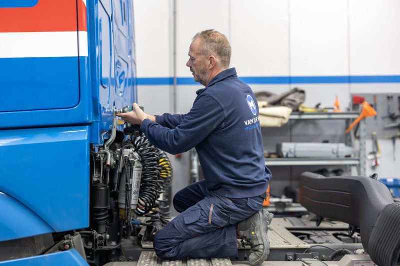 Werkzaamheden vrachtwagen