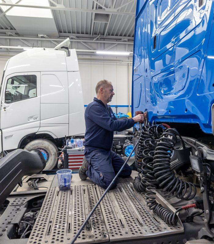 Werkzaamheden vrachtwagen